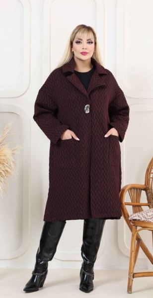 Picture of CURVY GIRL BURGUNDY FINE QUALITY JACKET